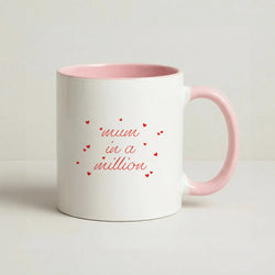 Mum In A Million Coffee Pink Mug