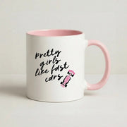 Pretty Girls Like Fast Cars Mug 2
