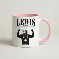 Lewis Red And Gold Coffee Pink Mug