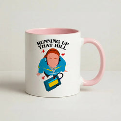Running Up That Hill Coffee Pink Mug