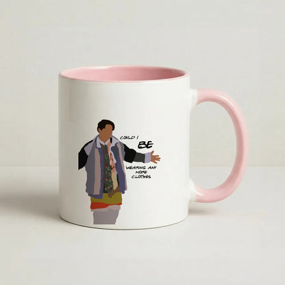 Could I Be Wearing Any More Clothes Coffee Pink Mug