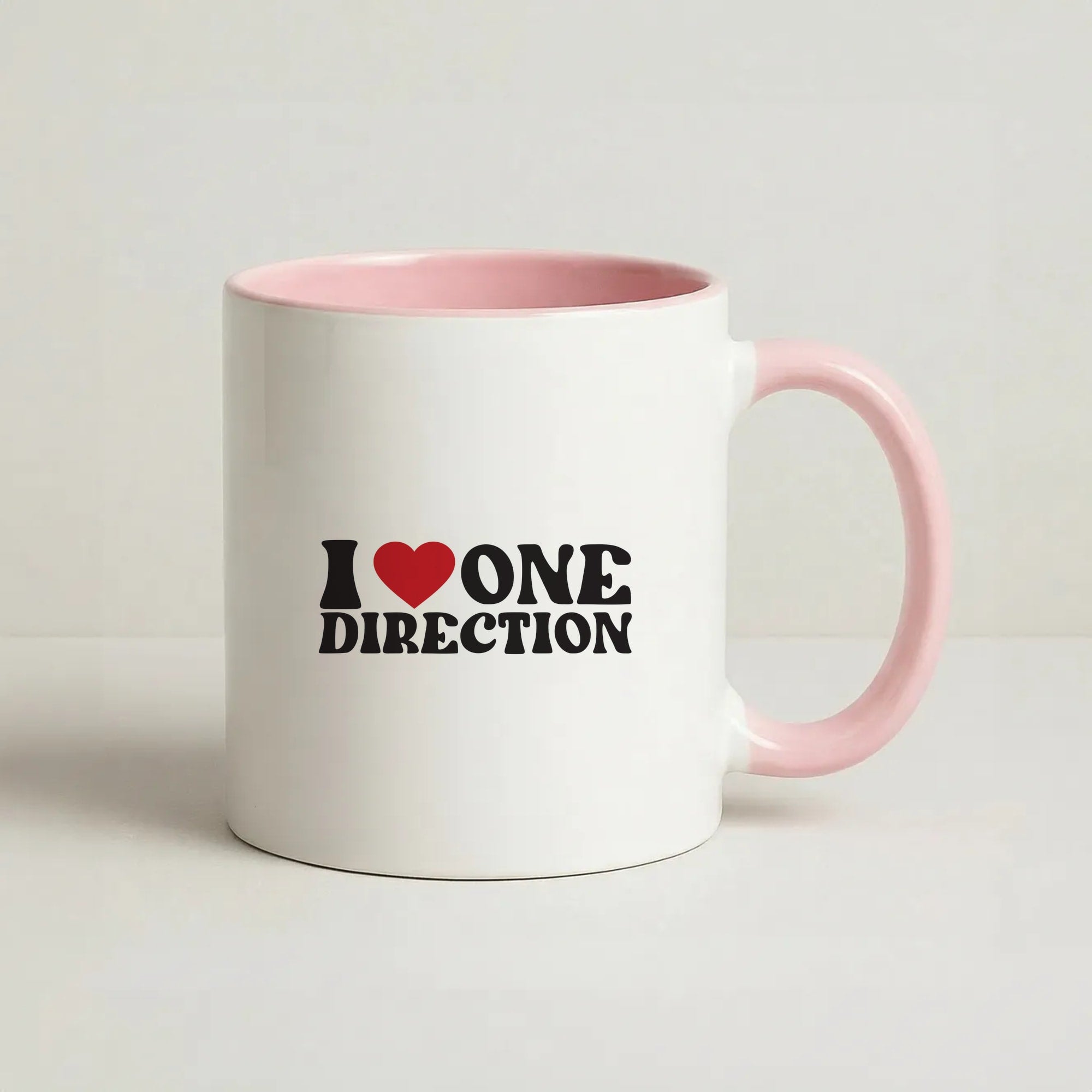 I Love Direction Coffee Pink Mug