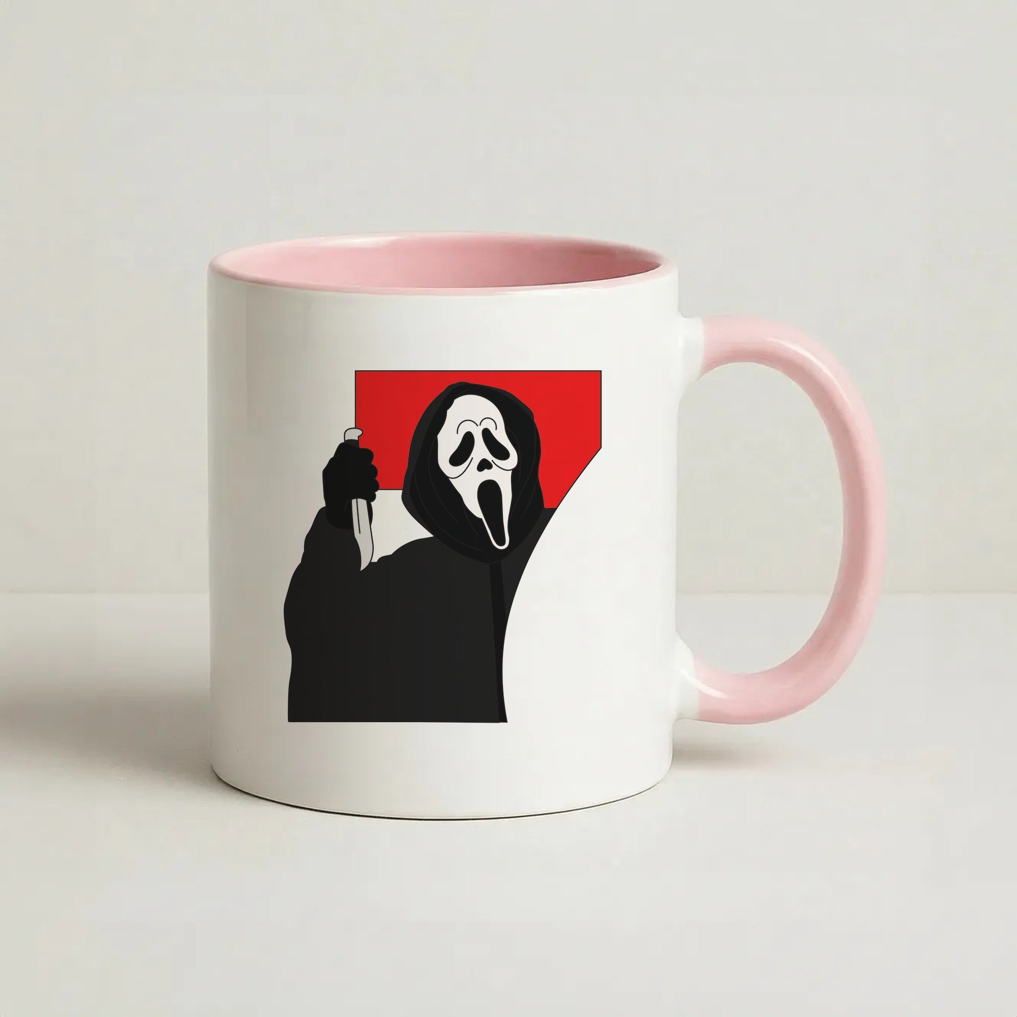 Ghostface 7 Coffee Pink Mug