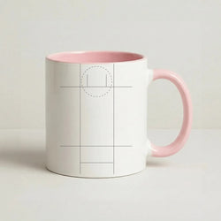 The Pitch - Cricket Coffee Pink Mug