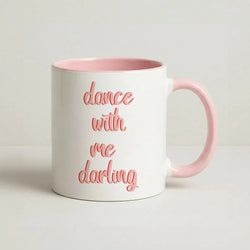 Dance With Me Darling - Fender Coffee Pink Mug