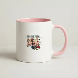 Friends Not Food - Vegan Coffee Pink Mug