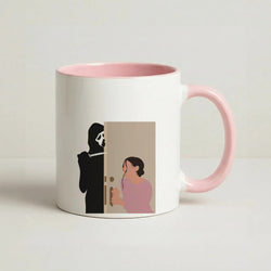 Tara And Ghostface - Scream Coffee Pink Mug