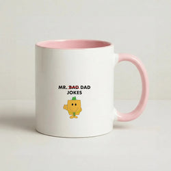 Mr Dad Jokes - Personalised Father's Day Coffee Pink Mug