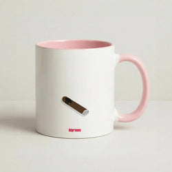 Cigar Coffee Pink Mug