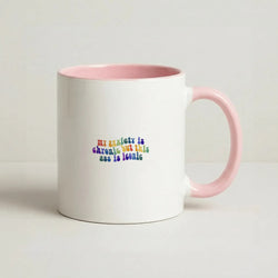 My Anxiety Is Chronic But This Ass Is Iconic - TikTok Coffee Pink Mug