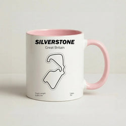 Silverstone Circuit Coffee Pink Mug