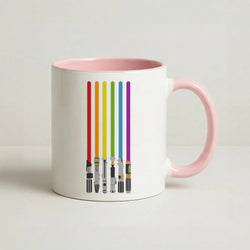 Lightsabers Coffee Pink Mug