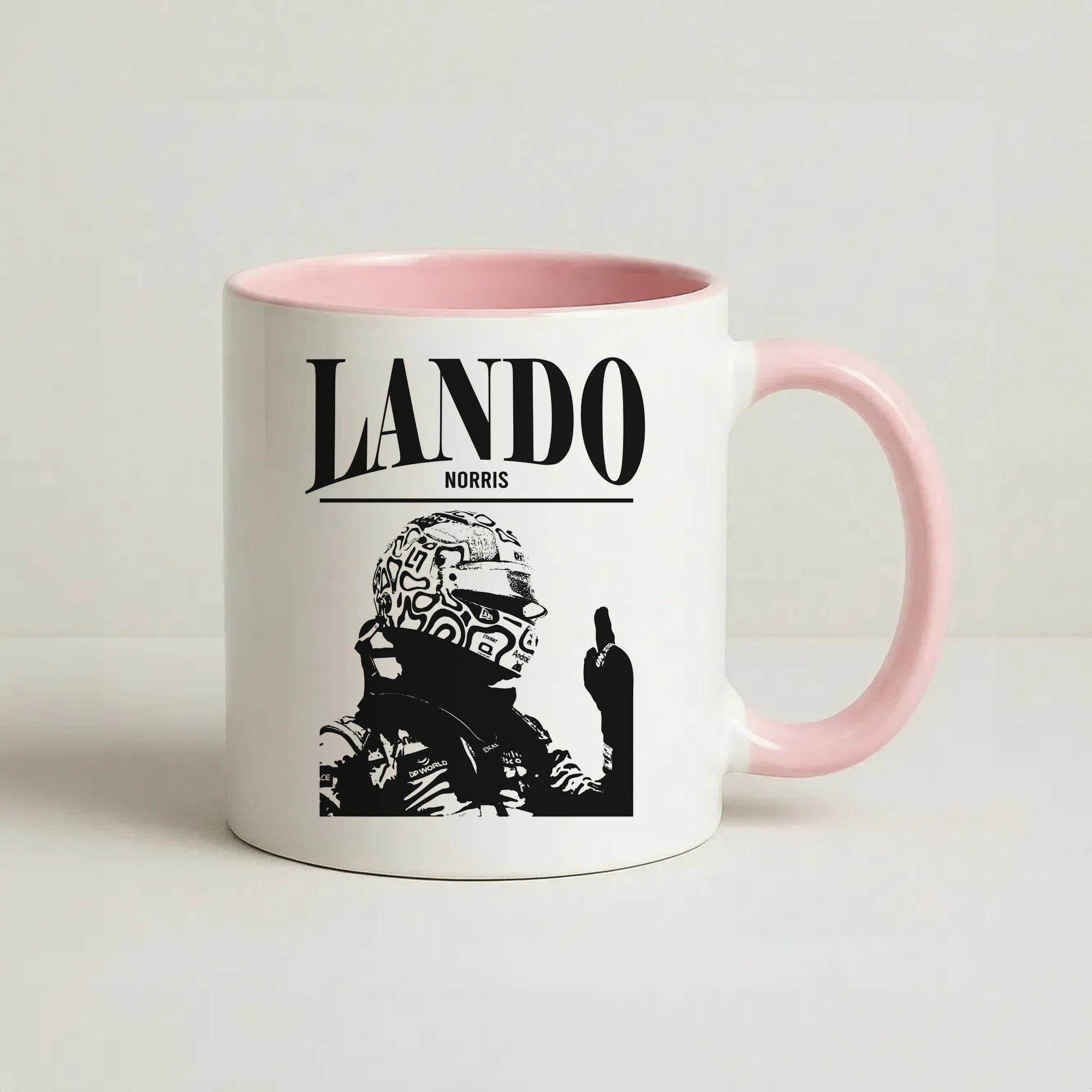Lando Black And Green  Coffee Pink Mug