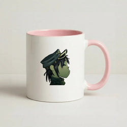 Green 2d Coffee Pink Mug