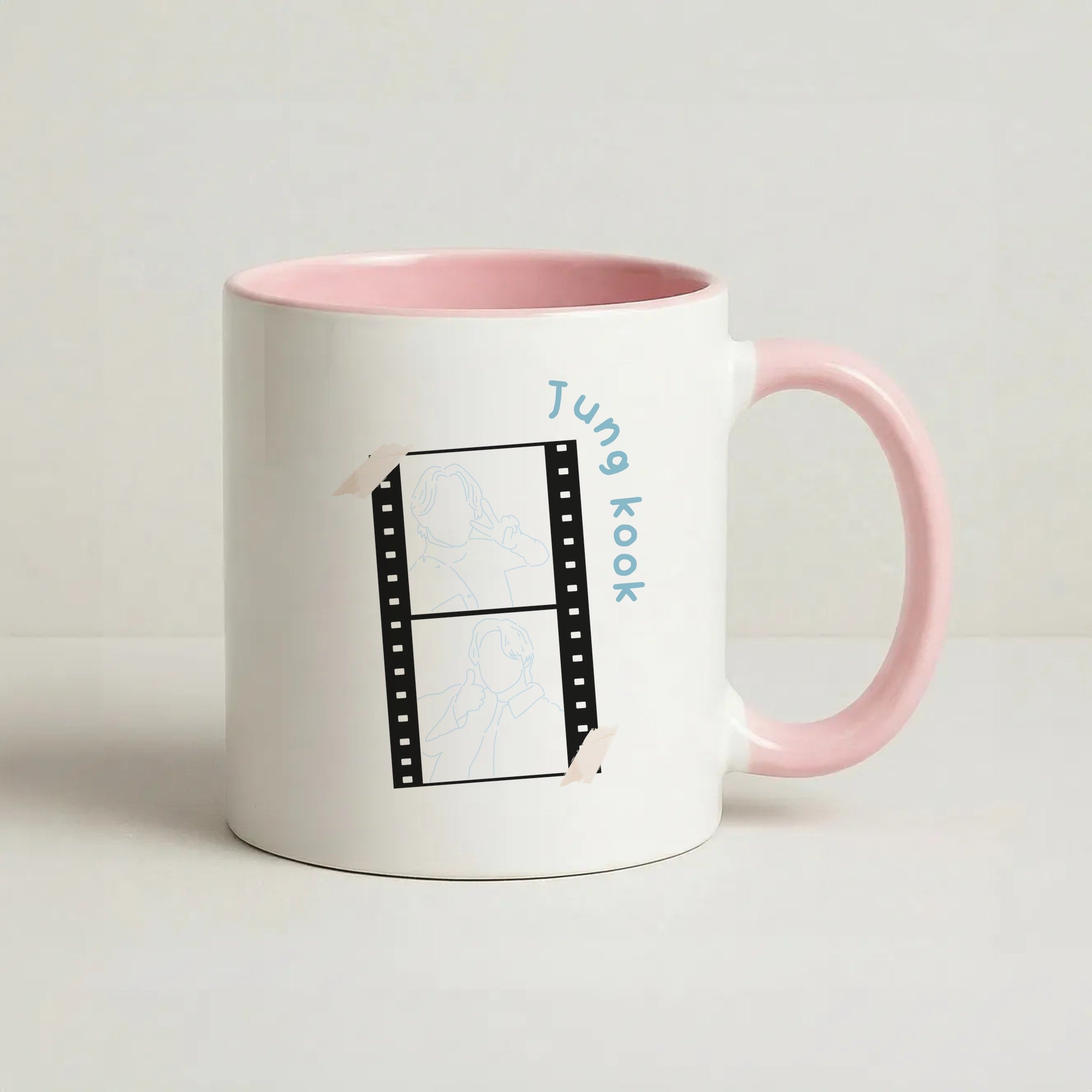 Jung Kook - K Pop Coffee Pink Mug