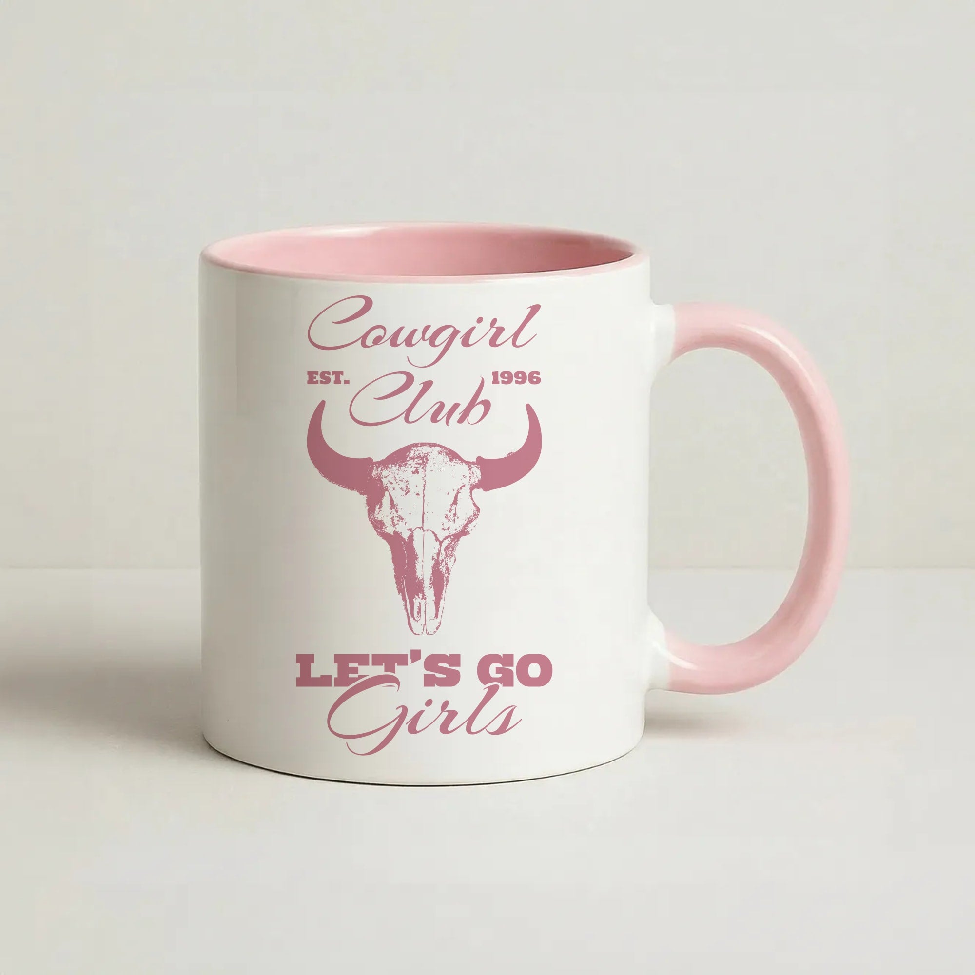 Cowgirl Club Coffee Pink Mug