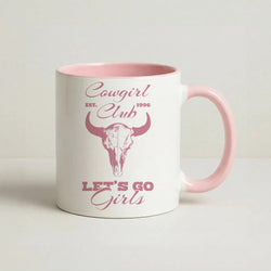 Cowgirl Club Coffee Pink Mug