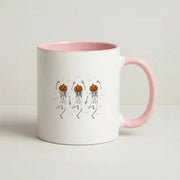 Dancing Pumpkin Skeletons Mug 2