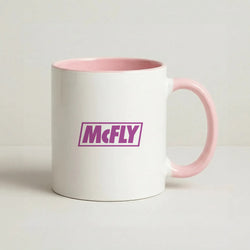 Yellow And Purple - McBand Coffee Pink Mug