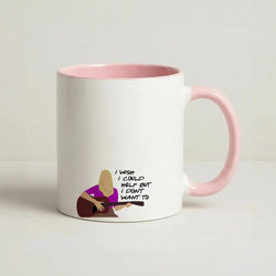 I Wish I Could Help But I Don't Want To Coffee Pink Mug