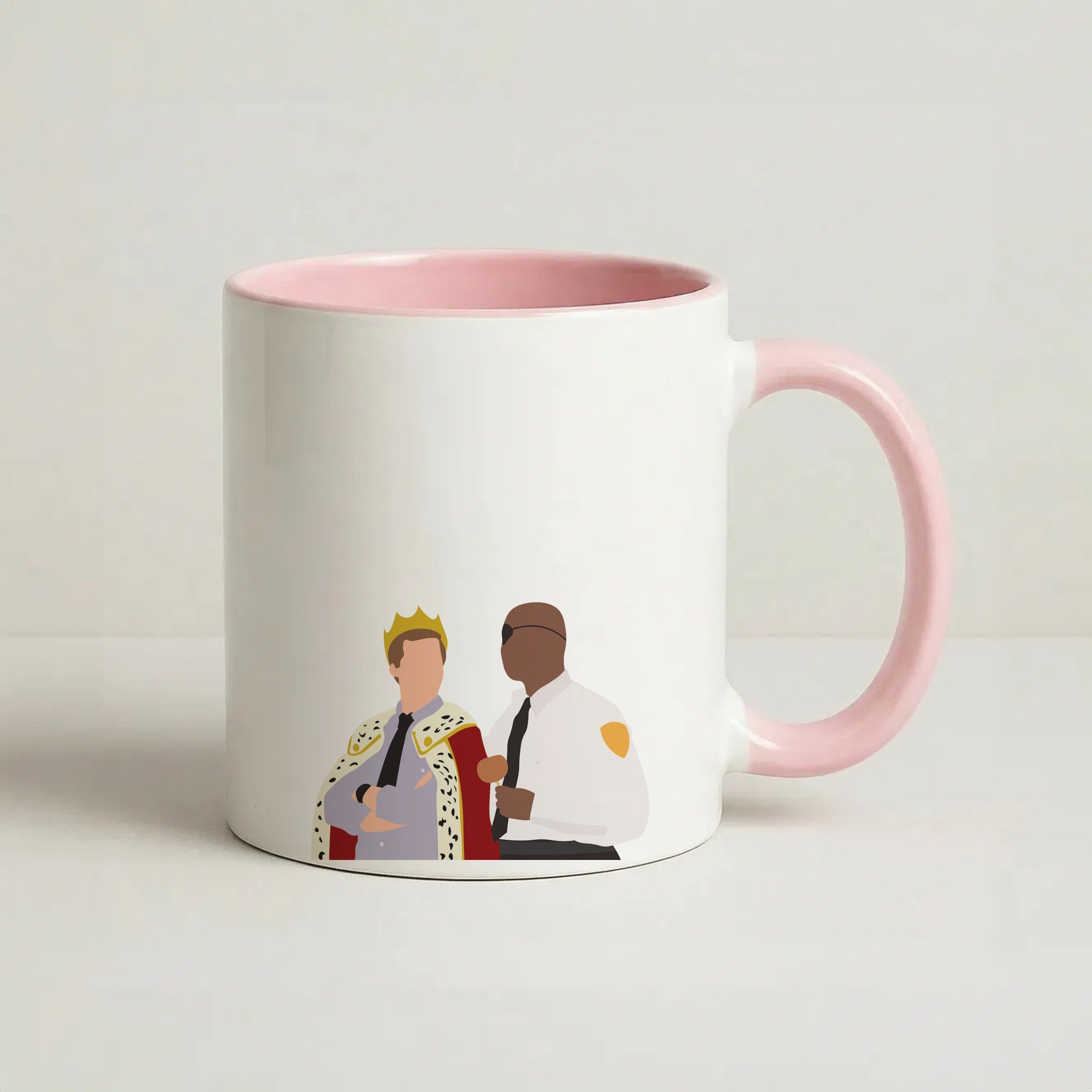 Jake and Holt B99 - Halloween Specials Coffee Pink Mug