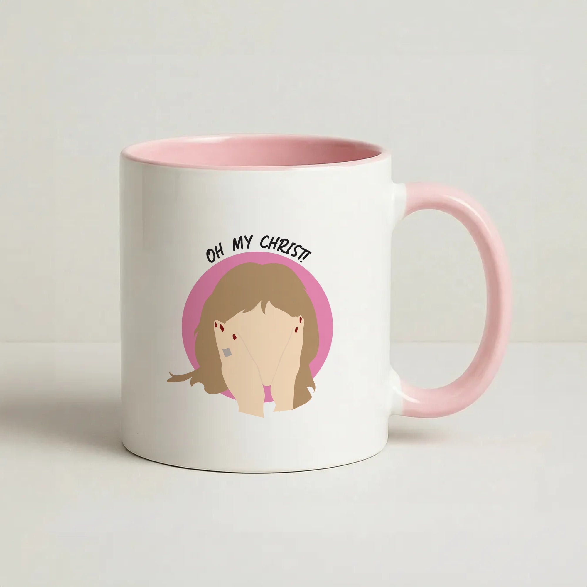 Oh My Christ! Coffee Pink Mug