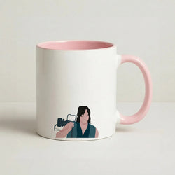 Daryl And His Crossbow - TWD Coffee Pink Mug