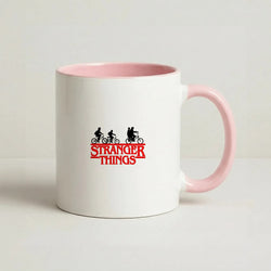 Stranger Cycling Logo Coffee Pink Mug