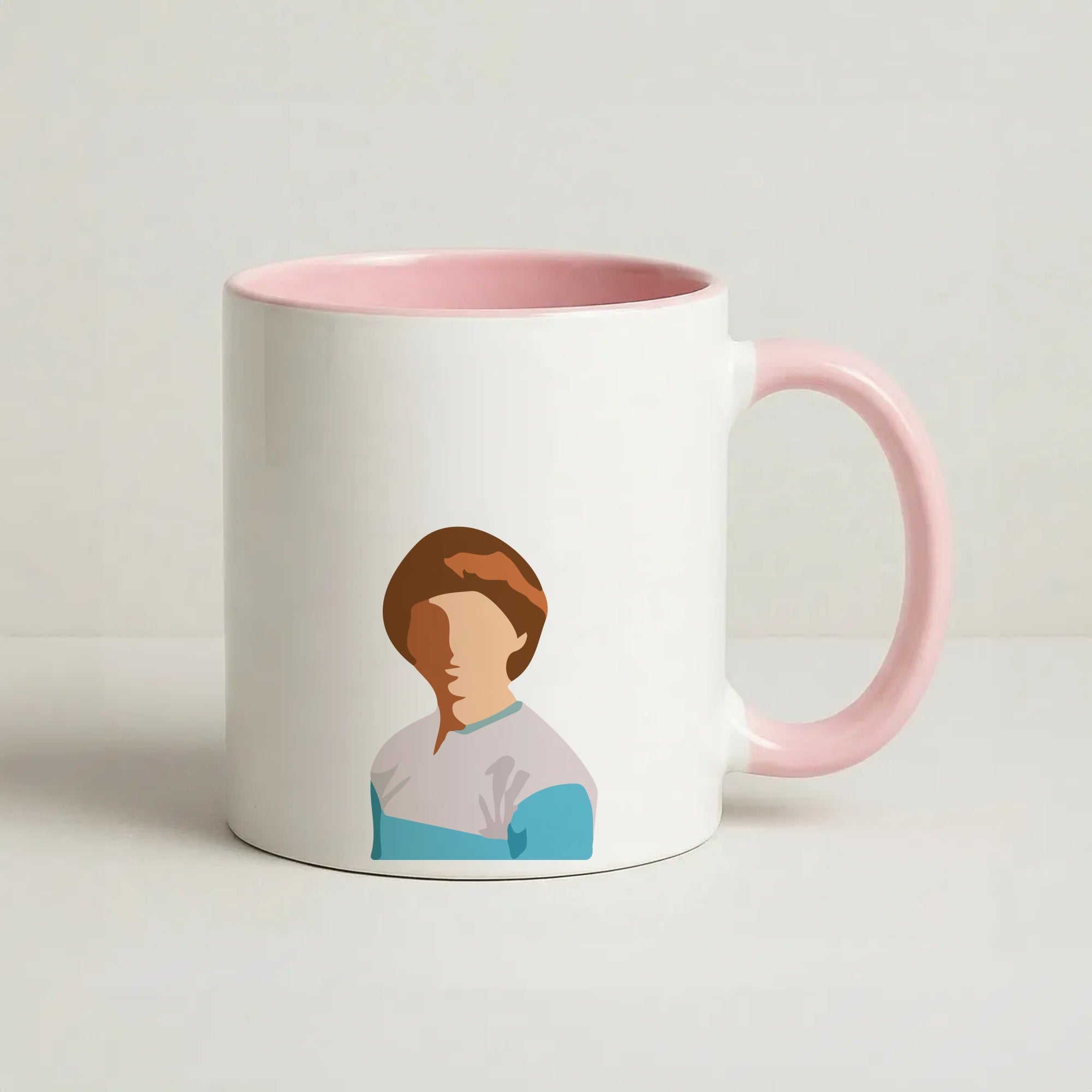 Faceless Will - Stranger Things Coffee Pink Mug