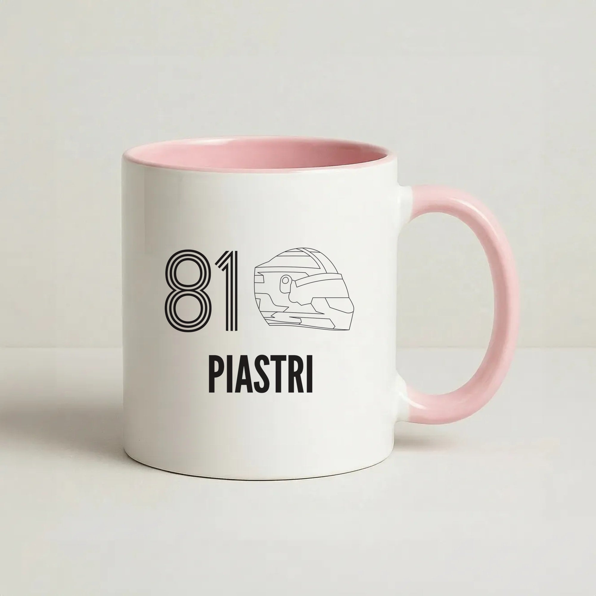 Piastri Helmet 2026 Coffee Pink Mug