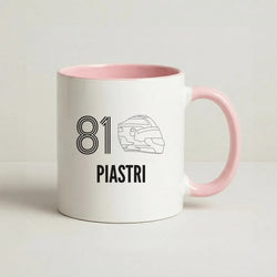 Piastri Helmet 2026 Coffee Pink Mug