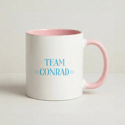 Seashells Team Conrad Coffee Pink Mug