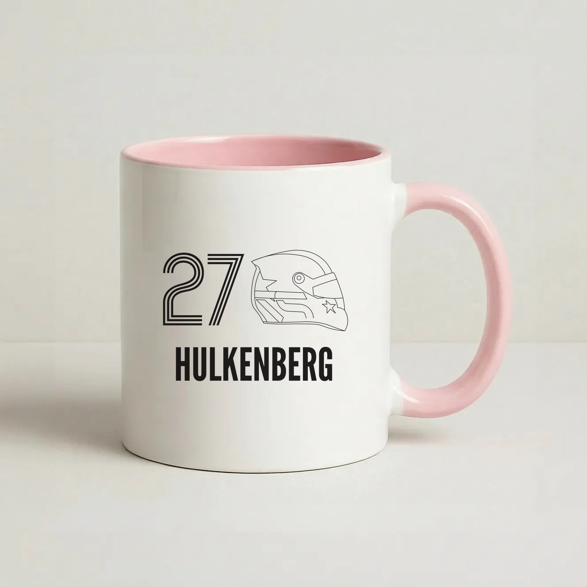 Hulkenberg Helmet 2026 Coffee Pink Mug
