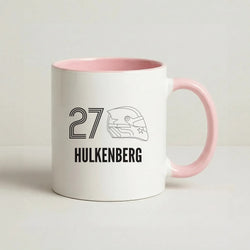 Hulkenberg Helmet 2026 Coffee Pink Mug