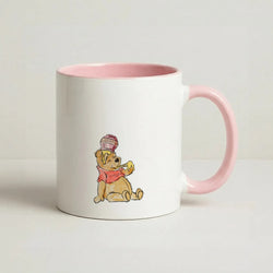 Winnie Sketch Coffee Pink Mug