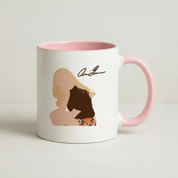 Vintage Pose Coffee Pink Mug