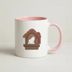 The Window Coffee Pink Mug