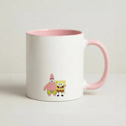 Patrick And Sponge Coffee Pink Mug