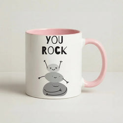 You Rock Coffee Pink Mug