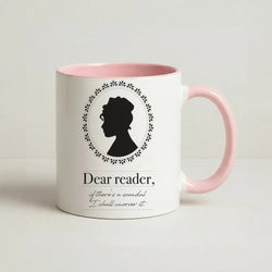 Dear Reader Coffee Pink Mug