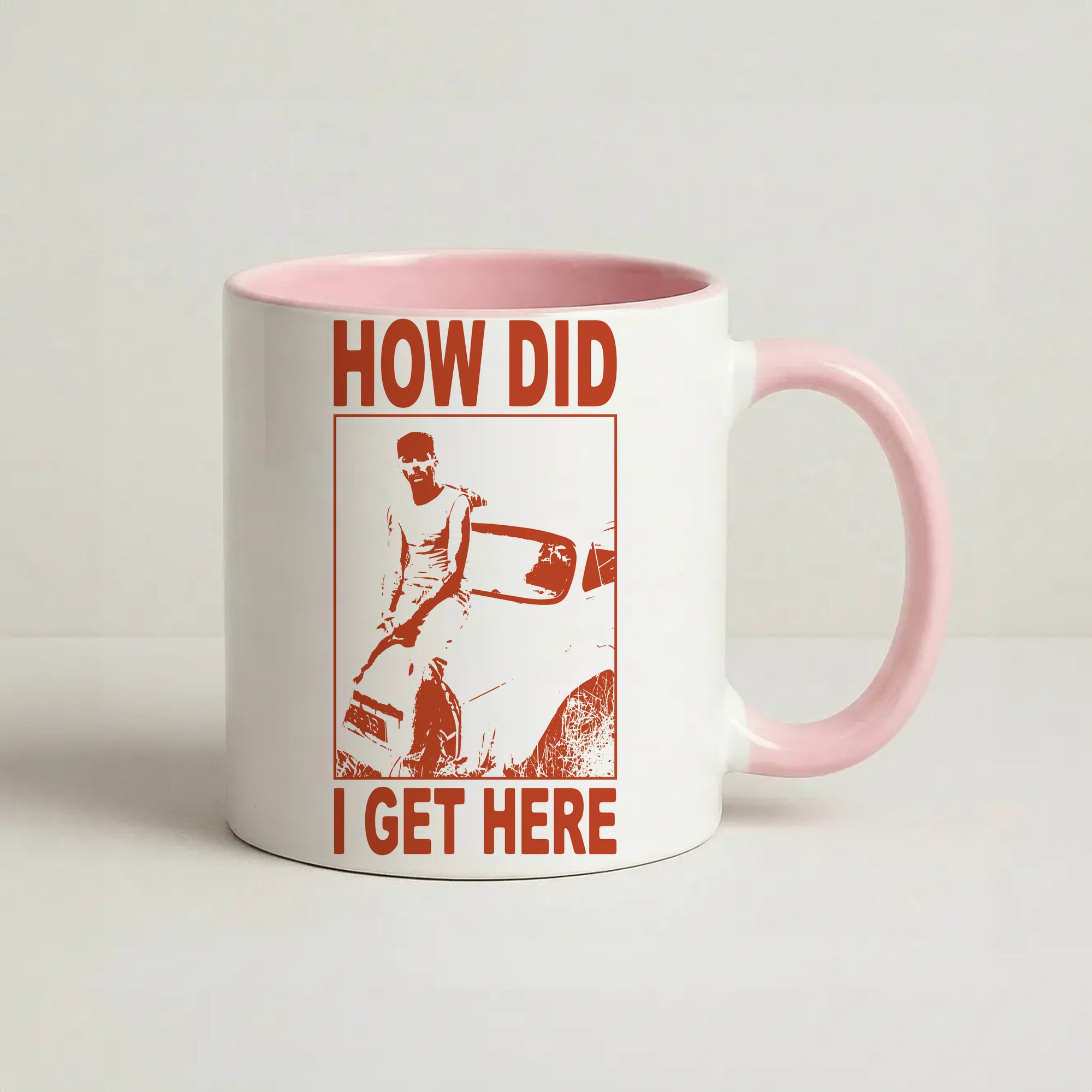 HDIGH Poster Coffee Pink Mug