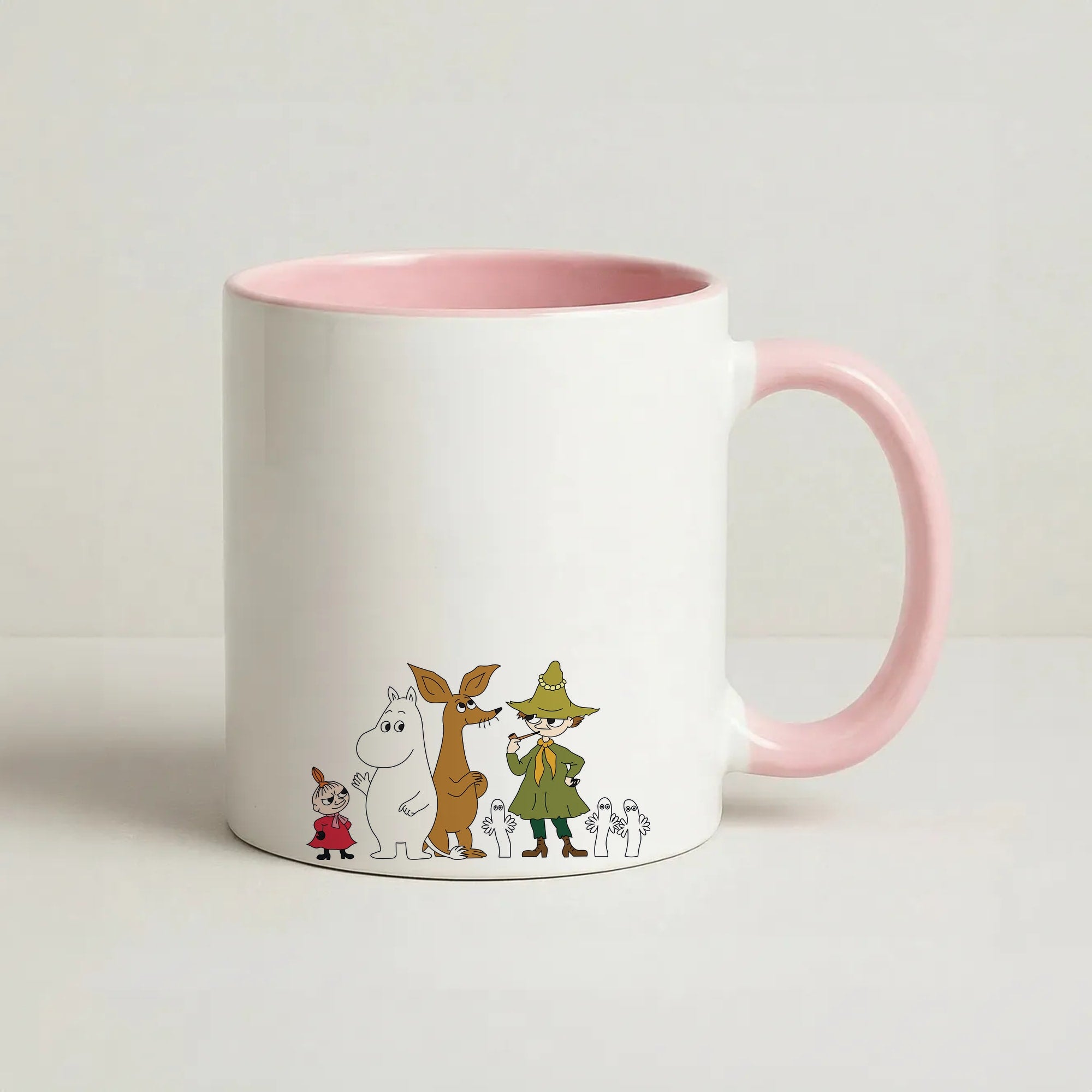 Moom Characters Coffee Pink Mug