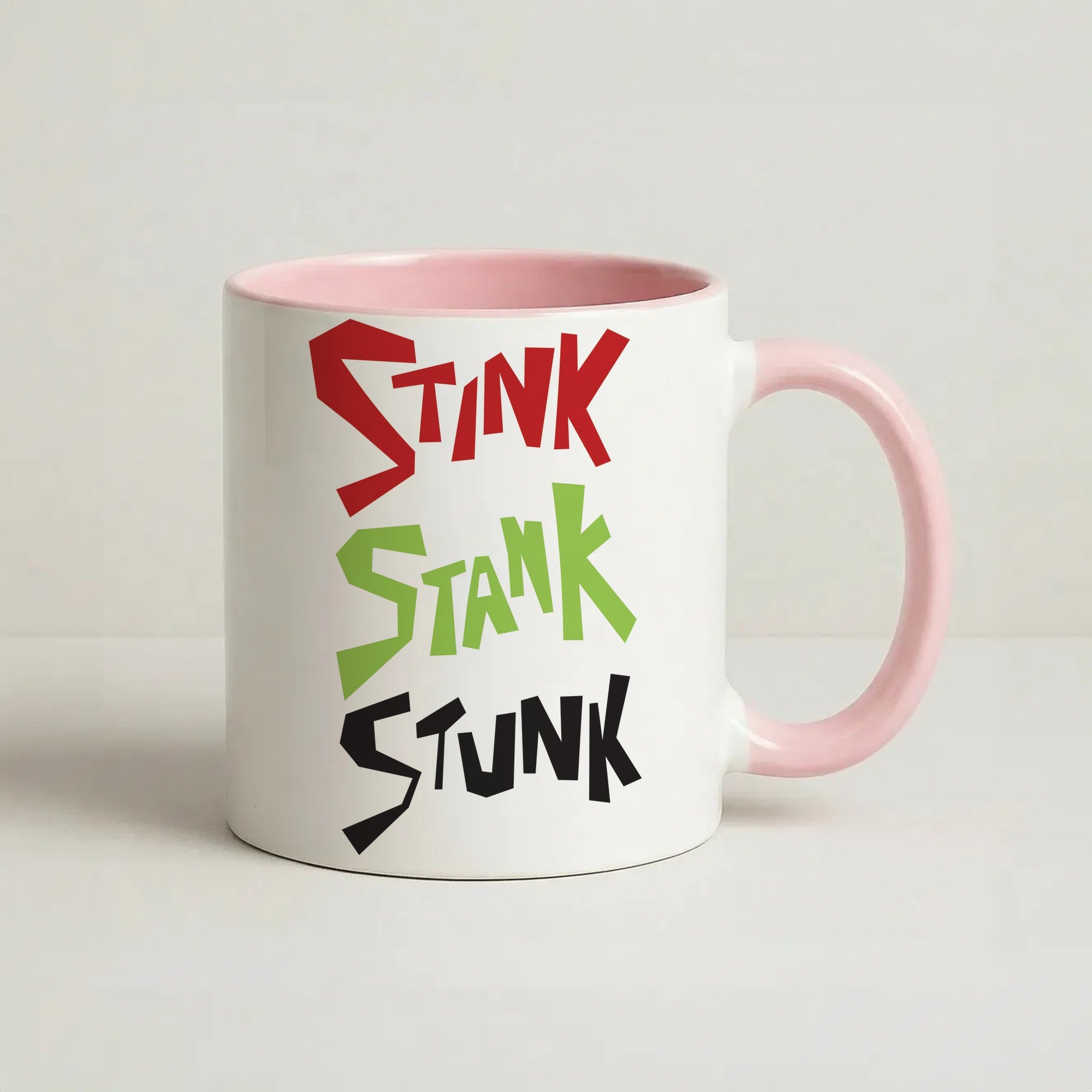 Stink, Stunk Coffee Pink Mug