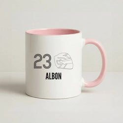 Albon Helmet 2026 Coffee Pink Mug