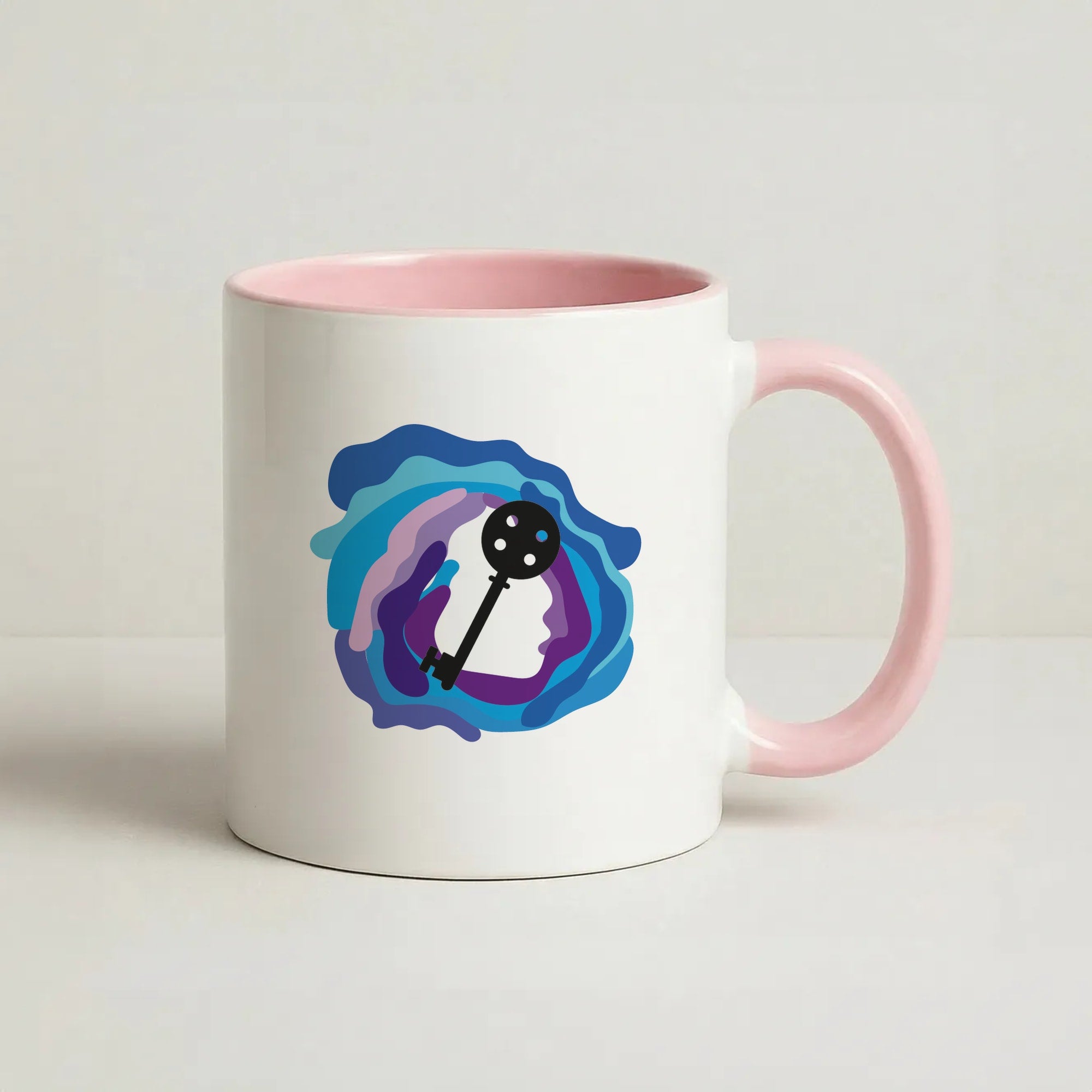 Coraline Key Coffee Pink Mug