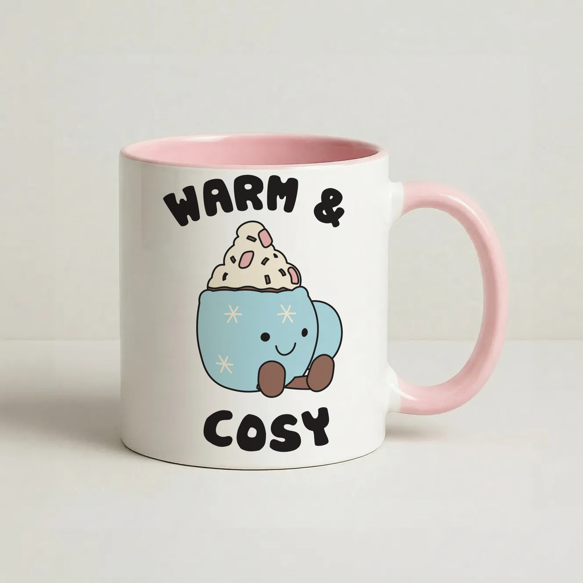 Hot Cocoa Plush Quote Mug