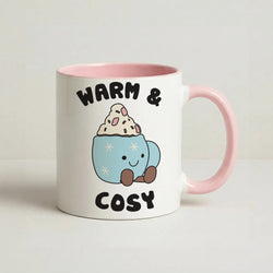 Hot Cocoa Plush Quote Coffee Pink Mug