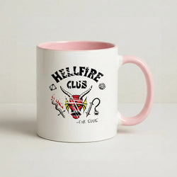 Torn Hellfire Club Coffee Pink Mug