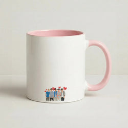 Love Band Coffee Pink Mug
