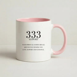 333 - Angel Numbers Coffee Pink Mug